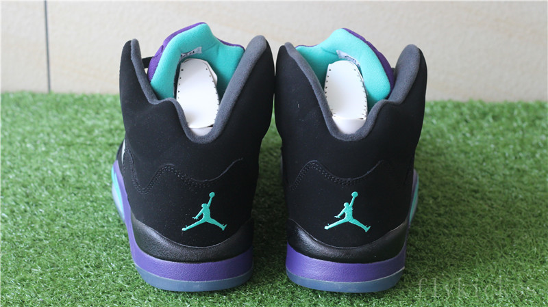 Air Jordan 5 Retro Black And Purple Grape